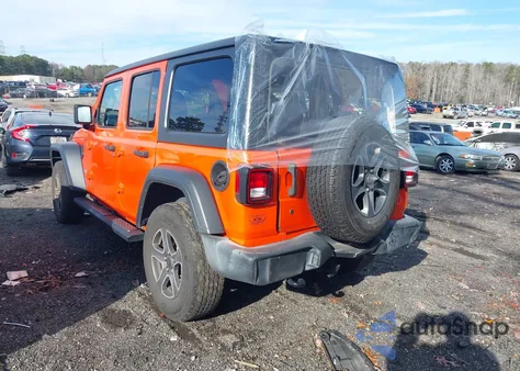 2019 Jeep Wrangler Unlimited Sport S 4X4 z USA, uszkodzony, nr VIN 1C4HJXDGXKW546370